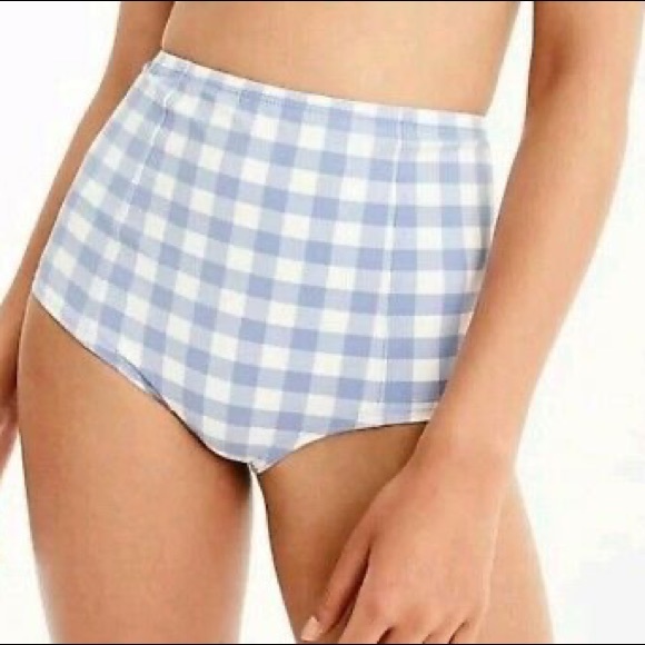 high waisted gingham bikini
